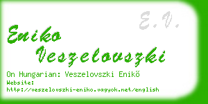 eniko veszelovszki business card
